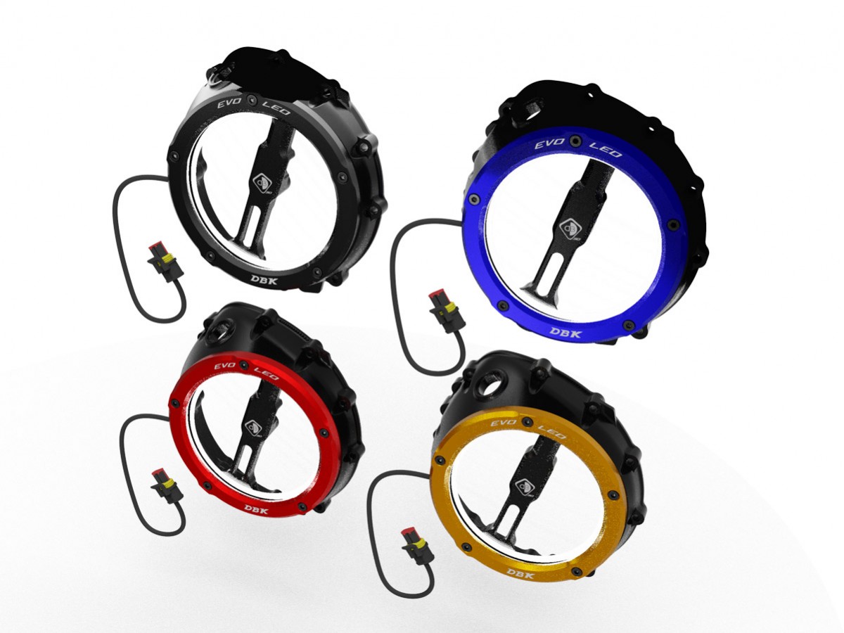 DBK Special Parts (Ducabike) EVO LED Clear Wet Clutch Cover for the BMW S1000RR (2020+) / S1000R / S1000XR (2021+) / M1000RR / M1000R / M1000XR DBK Special Parts (Ducabike) EVO LED Clear Wet Clutch Cover for the BMW S1000RR (2020+) / S1000R / S1000XR (2021+) / M1000RR / M1000R / M1000XR